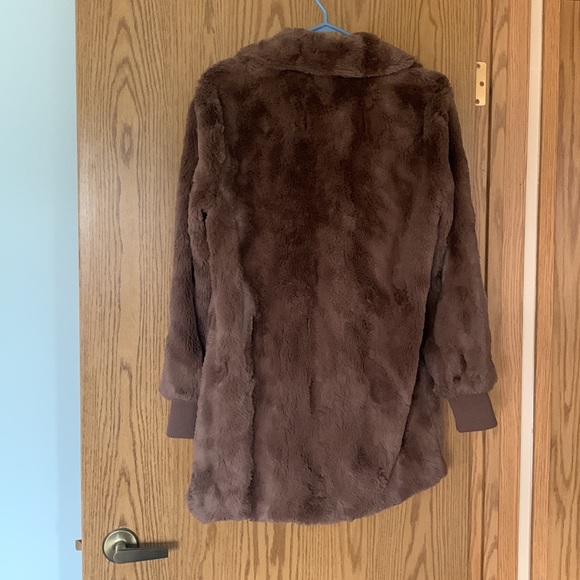 Fake fur sweater coat - Picture 3 of 3